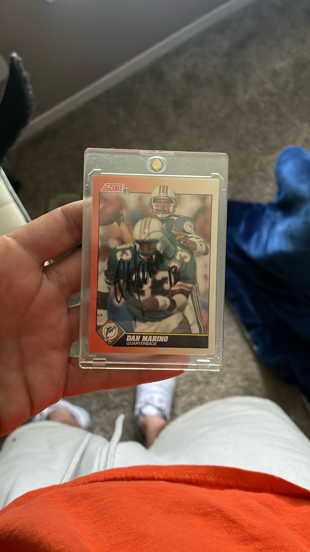 Dan marino signed card
