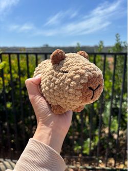 Crochet Capybara 🍊 handmade 🧶 crochet 🧶 plushie