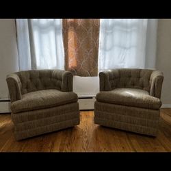 Light Weight Swivel Vintage Chairs