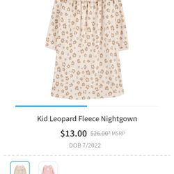 CARTERS KIDS FLEECE NIGHTGOWN
