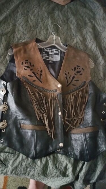 New leather vest