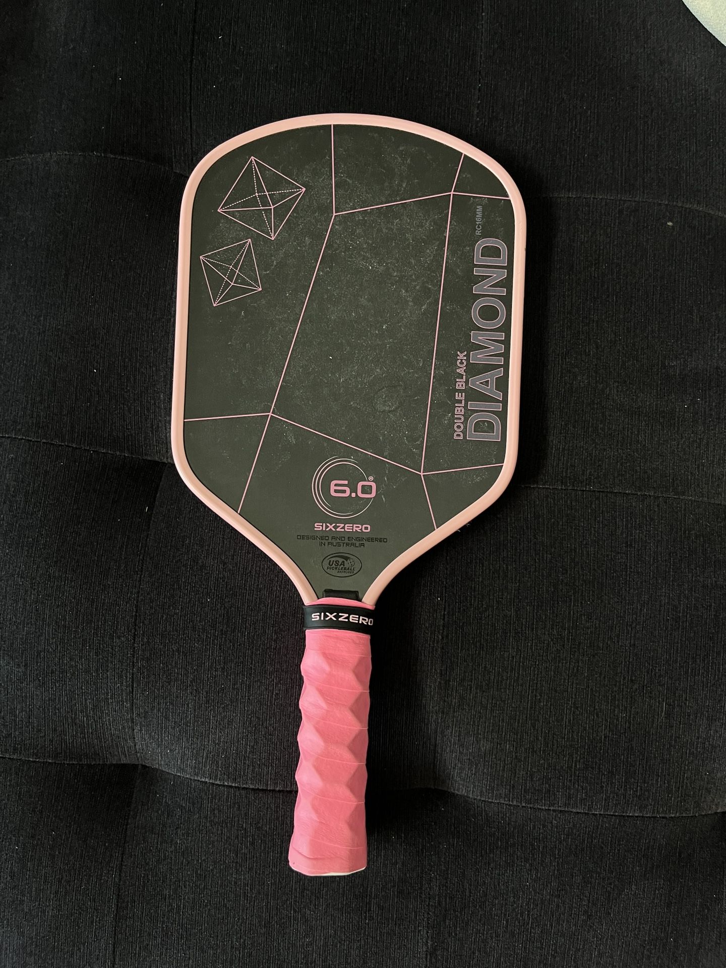 [CUSTOM] 6.0 Pink Pickleball Paddle + Hesacore Grip