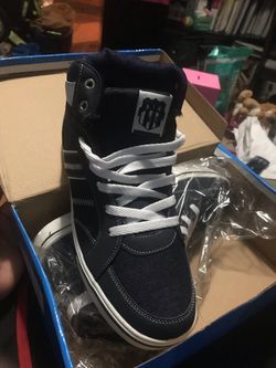 Sneakers High, Blue And White Color For Sale