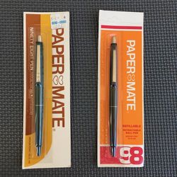 Lot of 2 Vintage NIP Papermate 98 Click Ball Point Pens