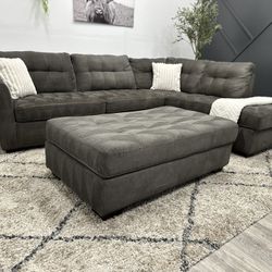 Gray Sectional Couch -Free Delivery 