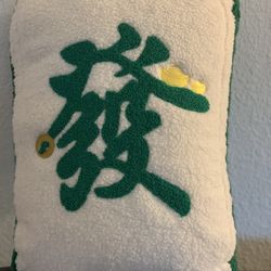 Mahjong Tile Tiles Lunar Chinese Vietnamese New Year Pillow Decorative Pillows 