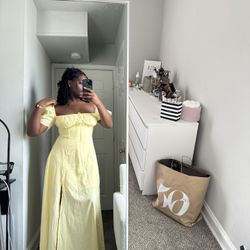 Butter Yellow Dress 