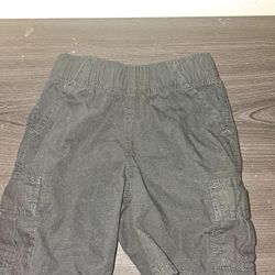 Black Cargo shorts 18-24 months 