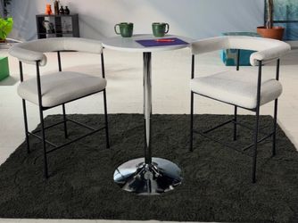 Counter height table and chair set