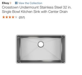 Brand new stainless steel 32”L x 18”w x 9”D