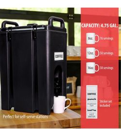Camtainer 5 Gallon Capacity Black
