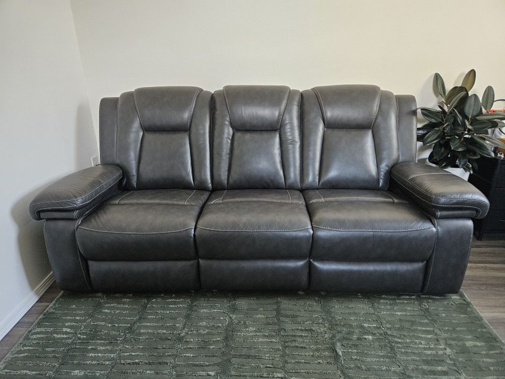 Dark Gray Reclining Couch
