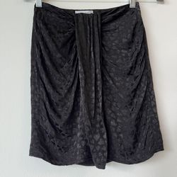 & Other Stories Paris Atelier Women Viscose Mini Skirt Sz. 0 Hearts Draped Trendy