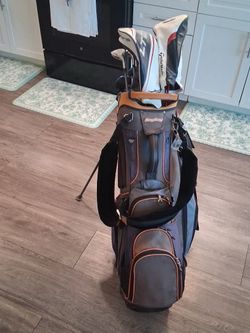 Like New Bag Boy Golf Bag with Clubs