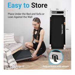 Walking Pad, Under Desk Treadmill for Home and Office, 2.5 HP Portable Treadmill, 3 in 1 Walking Jogging Running Machine with Remote Control, LED Disp