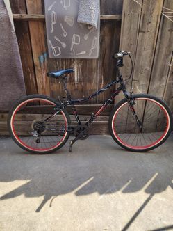 Guardian Kids Bike Black Red Wheels