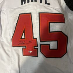 Signed Devin White Tampa Bay Jersey