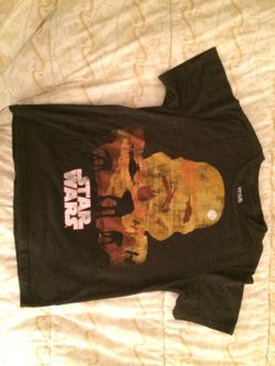 Star Wars boys size large short sleeves shirt