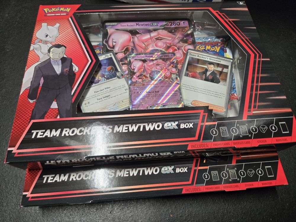 Destined Rivals Pokemon TCG Team Rockets Mewtwo EX Box Sealed - Lot 2