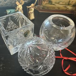 Waterford Crystal Christmas Trio 