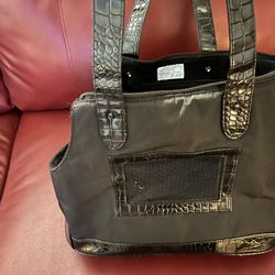 Designer Fur Lined Dog Carrier