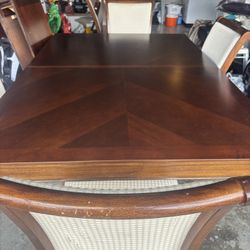 Wood Dining Room Set For 6