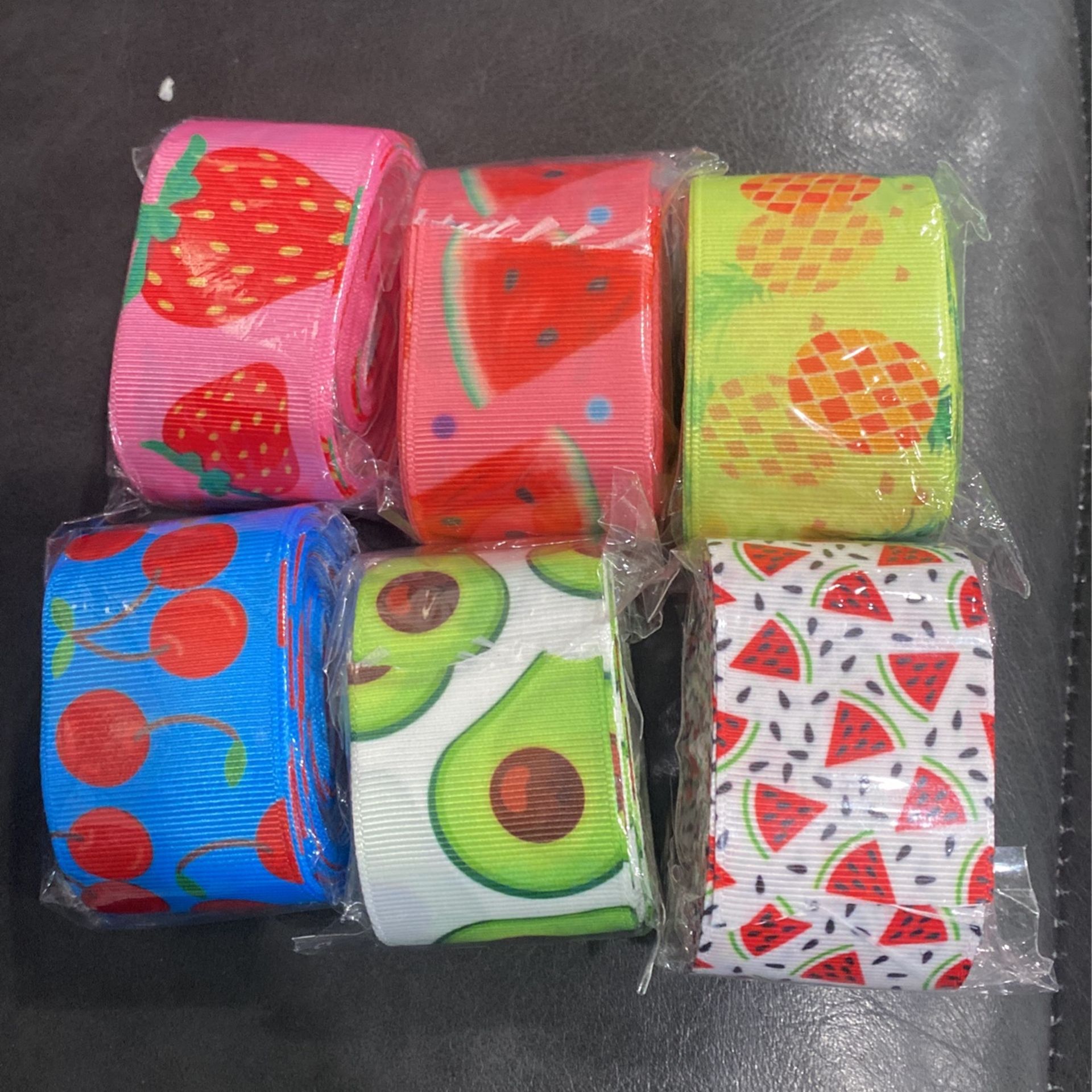 Fruit Grosgrain Ribbon Craft Bows Wreath