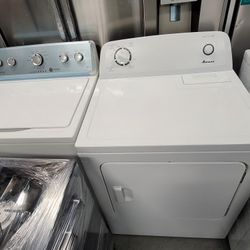 Used Like New Maytag Top Load Washer With Agitator And Amana Gas Dryer Set 