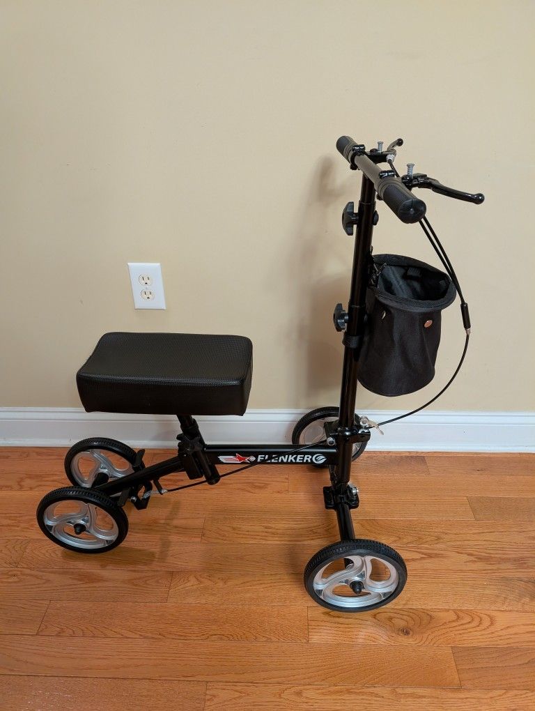 Elenker Knee Scooter with Dual Brakes and Basket
