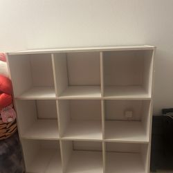 9 cubby cubes organizer in white