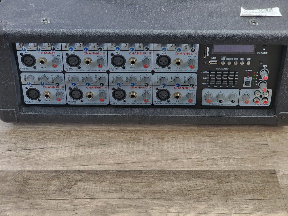 Rockville 2400w 8 Channel MIXER With Effects