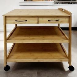 Watter Bamboo Kitchen Cart