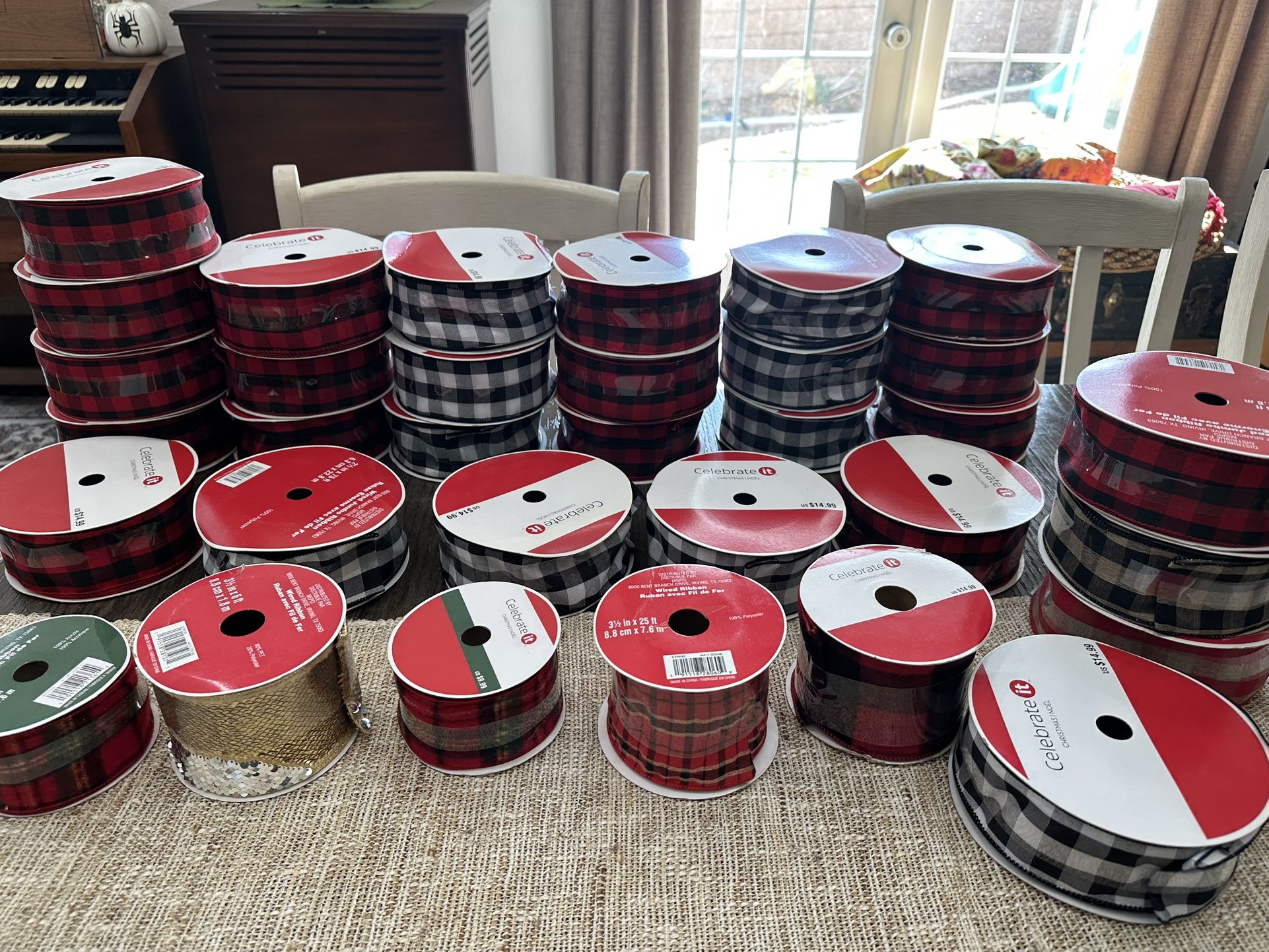 Christmas Ribbon Huge Lot!!!!!