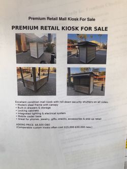 Premium Retail Mall Kiosk for Sale