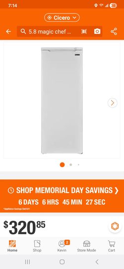 Magic chef 5.8 upright freezer$ 175 obo Congelador vertical Magic Chef de 5.8 pies cúbicos: $175 o mejor oferta.