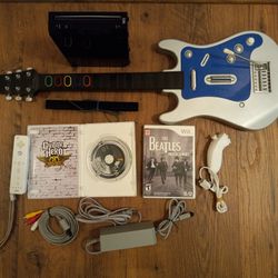 Nintendo Wii Guitar Hero Set 