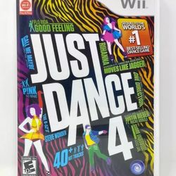Just Dance 4 (Nintendo Wii, 2012) *Complete CIB - Tested - Fast Ship*