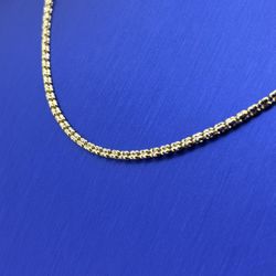 10kt Gold Ice Chain 24” 11.40grams 2.5mm 154941 2