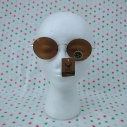JOHN LENNON Sunglasses LARGER 2" Classic Round Hippie 80's Glasses