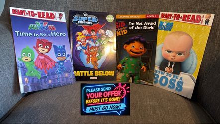 Set of 4 Children's Level 1 Early Reader Books
