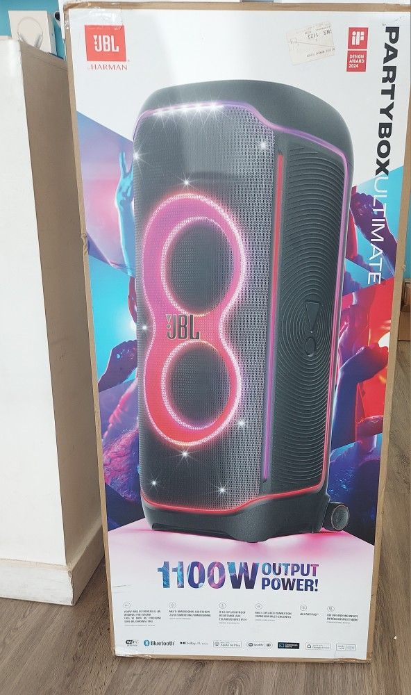 JBL Partybox Ultimate Speaker 1100W Brand New - 5 Dollars Down No Credit Needed!