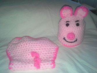 Crochet hats and diaper covers