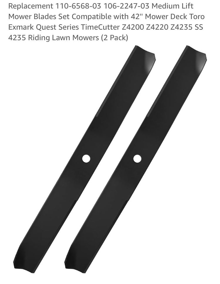 Mower blades