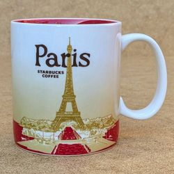 Starbucks 2009 Global Collector Series Paris 16 Oz ceramic enamel coffee mug tea cup