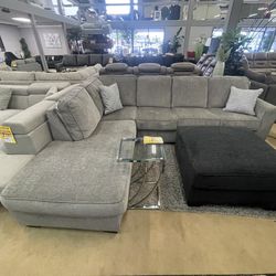 Altari Alloy 2pc Sectional Sofa w/ LAF Chaise