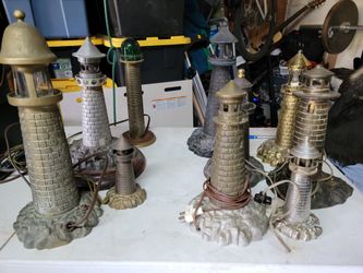 Lighthouse Lamps Lot 