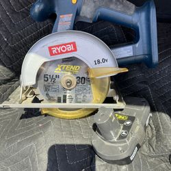 RYOBI 5 1/2 “ SAW CORDLESS 18V