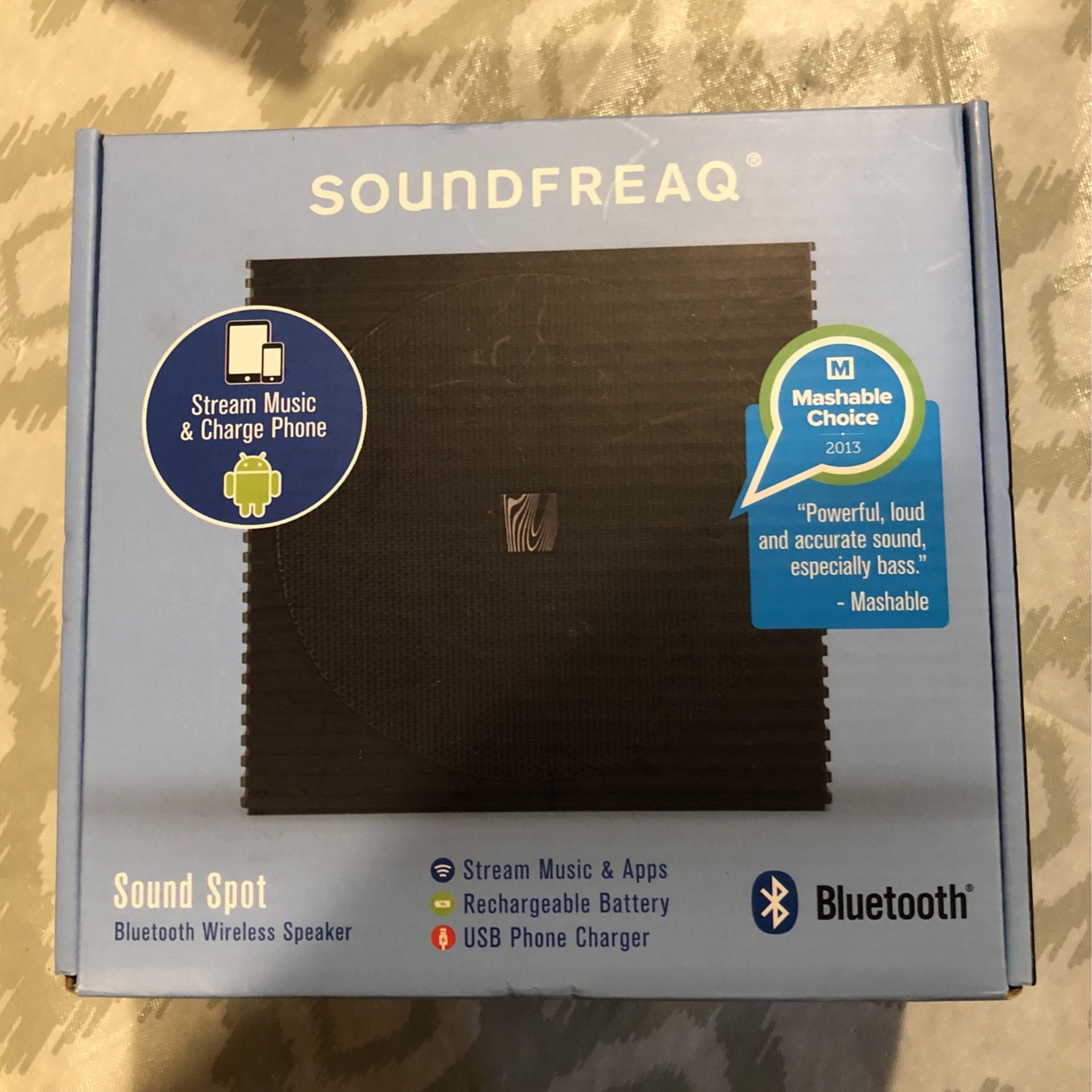 Soundfreaq Sound Spot Bluetooth Wireless Black Portable Speaker SFQ-07