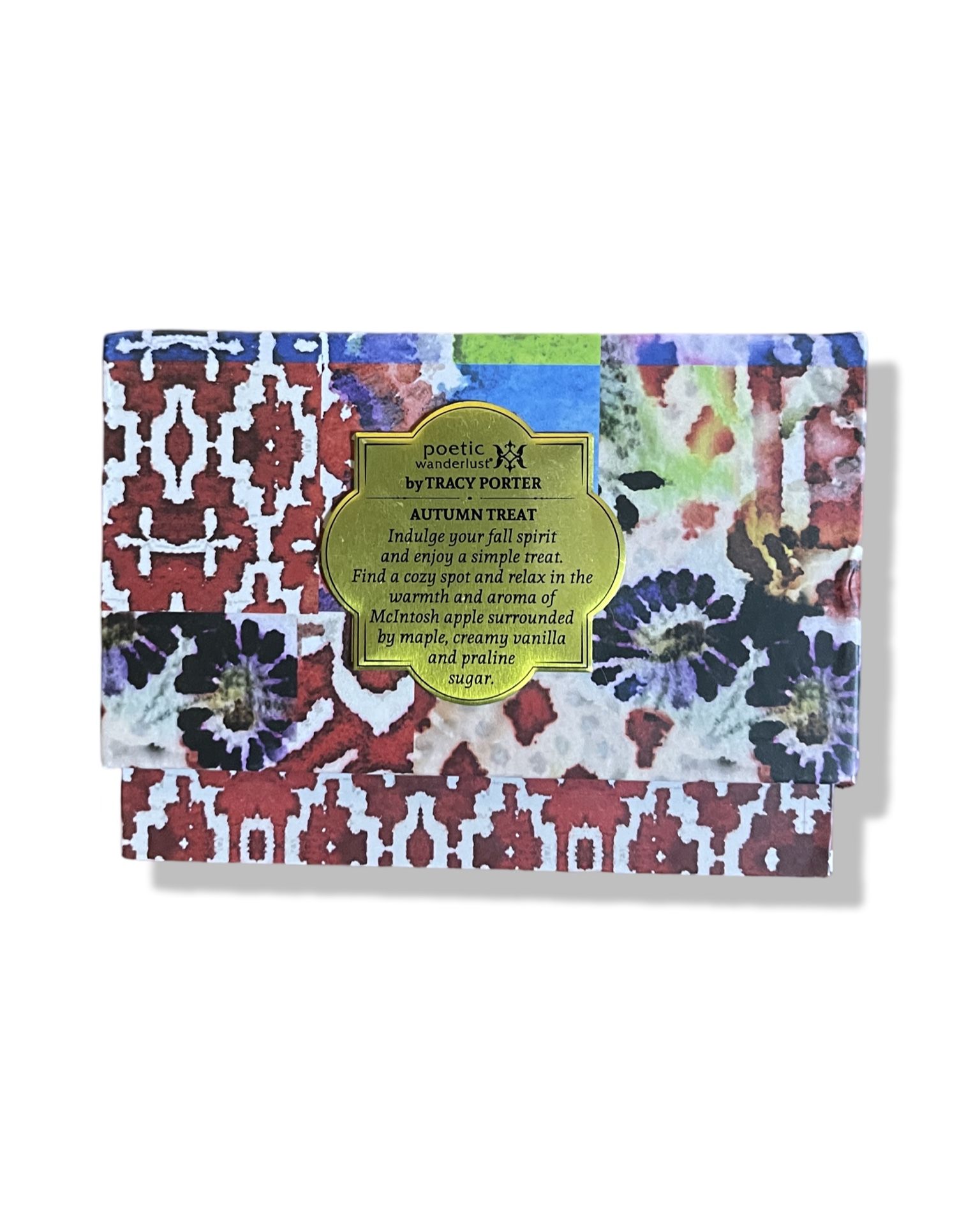 Funky Multicolored Storage Box 4.5” x 4.5” x 3.5” - Poetic Wanderlust by Tracy Porter