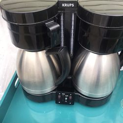 Krups double stainless coffee maker